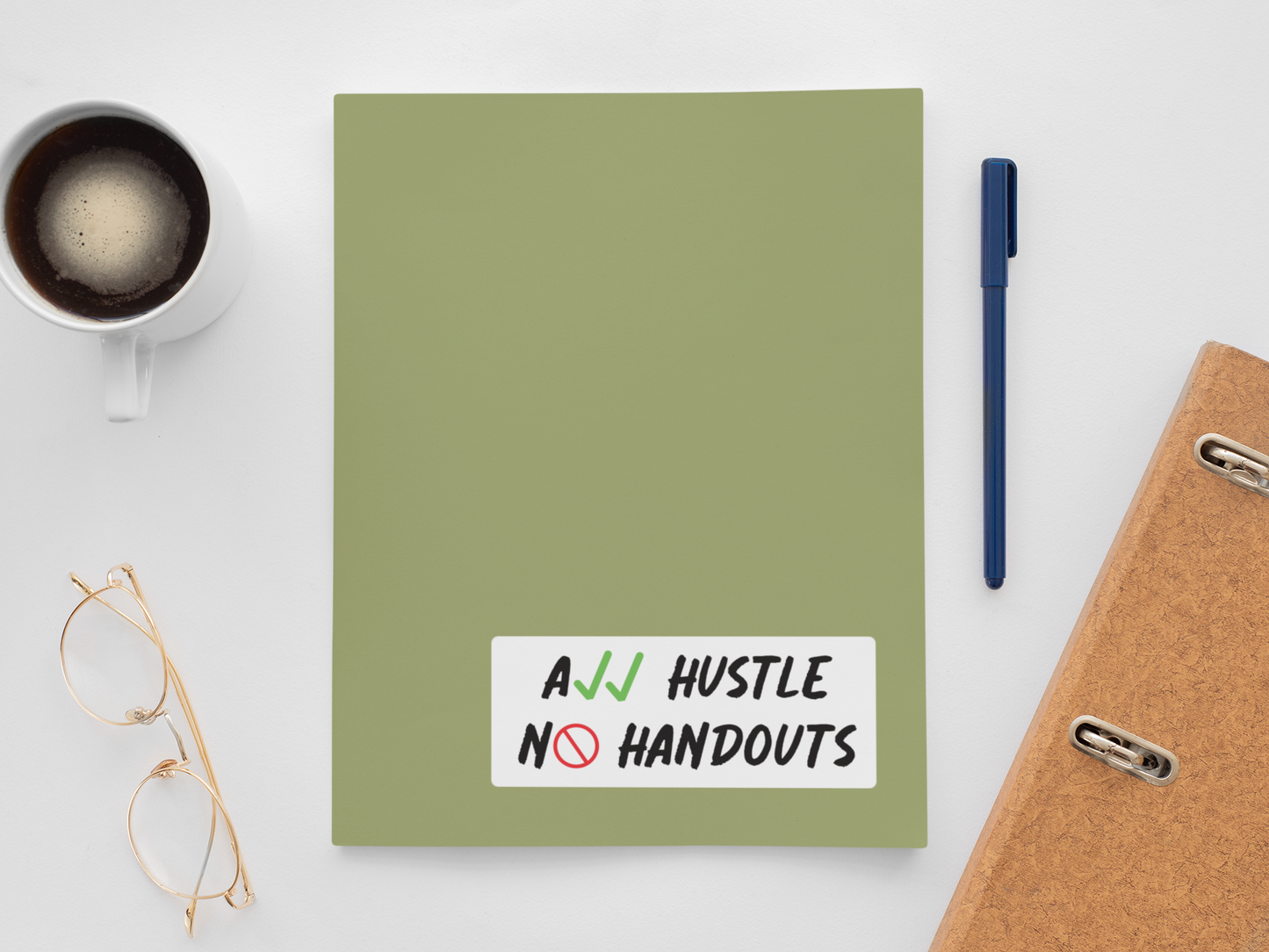 All Hustle No Handouts Sticker Vinyl Decal