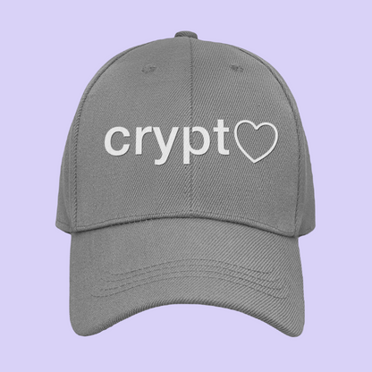 Crypto 🤍 Hollow Heart Embroidered Flexfit Hat